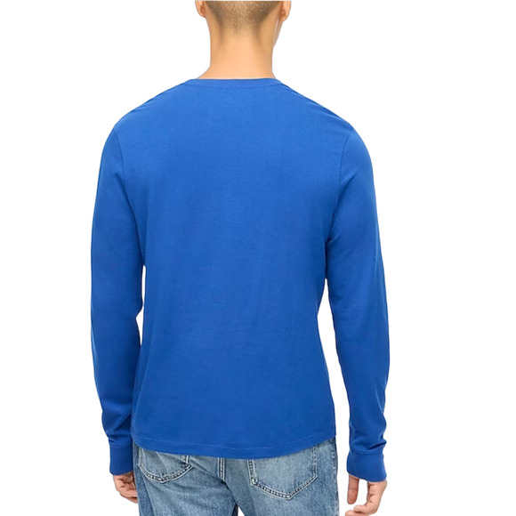 NWT J. Crew Men's Oxbow Blue Long-Sleeve Jersey Tee - Picture 5 of 10